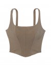 Featherweight Knit Corset Tank Top