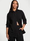 Рубашка оверсайз (Oversized) из начёсанного (Brushed) модального (Modal) флиса (Fleece)