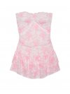 PINK x LoveShackFancy Кружевное мини-платье без бретелей