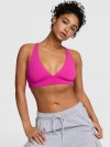 Спортивный топ (Sports Bra) PINK Relay™ с перекрёстными бретелями и глубоким вырезом
