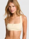 Хлопковый бюстгальтер-бралетт (bralette) без подкладки с крестообразной спинкой