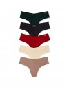 Набор из 5 шт. VSX — невидимые (No-Show) трусики-стринги (Thong Panties)