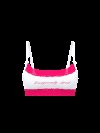 Хлопковый бралетт (Bralette) без подкладки с кружевной отделкой и округлым вырезом