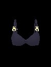 Верх бикини Glam Rings с перекрутом и пуш-апом