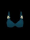 Верх купальника-бикини Glam Rings со скручиванием и пушап (Push-Up) эффектом