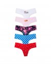 5 шт. в упаковке, Стринги без следов (No-Show Thong Panties)