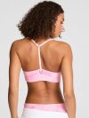 PINK Relay™ Спортивный топ со сборками и глубоким вырезом