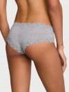 Хлопковые трусики с кружевным поясом и смещённой посадкой (Cheeky)