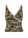 PINK Relay™ Топ-бюстгальтер с запахом (wrap) и сборками (ruched)