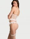 Корсетный топ с бантами, кружевом и подвязками Tease