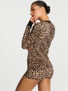 Комплект короткой пижамы в стиле Хенли (Henley) из мягкого вафельного (Soft Waffle) трикотажа