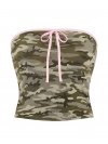 All-Day Cotton™ топ-труба (Tube Top) со сборками (Ruched) и завязкой спереди (Front-Tie)
