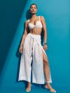 Низ бикини (bikini bottom) бразильского кроя (Brazilian cut) с боковыми завязками (side tie) из айлета (eyelet)