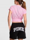 Футболка (Tee) с сетчатым (mesh) плетением и сборкой (smocked) по низу