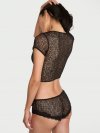 Комплект из кружевной футболки и шортов (Tease Lace Tee & Shortie Set)