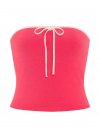 All-Day Cotton™ топ-труба (Tube Top) со сборками (Ruched) и завязкой спереди (Front-Tie)