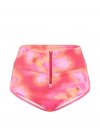 Низ бикини с завышенной талией из материала скуба (scuba), фасон бойшорт (boyshort)