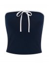 All-Day Cotton™ топ-бандо со сборкой и завязкой спереди