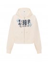 Толстовка с капюшоном (Hoodie) на молнии (Full-Zip) укороченного кроя (Shrunken) из флисовой ткани (Campus Fleece™)