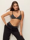 Хлопковый треугольный бра (bralette) без подкладки