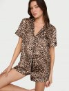 Сигнатурный (Signature) атласный (Satin) короткий пижамный комплект