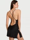 Сатиновое слип-платье (Slip Dress) с открытой спиной