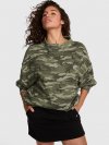 Свободной кроя худи с воротником-стойкой Campus Fleece™ (оверсайз свитшот с высоким воротником)