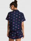 Любимый комплект короткой пижамы из фланели