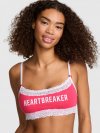 Хлопковый бралетт (Bralette) без подкладки с кружевной отделкой и округлым вырезом