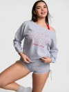 Свитшот (Sweatshirt) Campus Fleece™ с рёберной отделкой и открытыми плечами