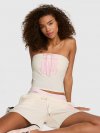 All-Day Cotton™ топ-труба (Tube Top) со сборками (Ruched) и завязкой спереди (Front-Tie)