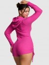 Комбинезон-пижама (Onesie) из вафельной вязки (Waffle Knit) с длинными рукавами, укороченный