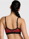 Хлопковый бралетт (Bralette) без подкладки с кружевной отделкой и округлым вырезом