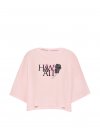 Футболка (Crop Tee) из 100% хлопка свободного кроя (Oversized), укороченная (Crop)
