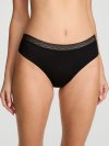 No-Show Mesh-Trim Mid-Rise Bikini Panty