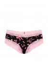 PINK Wink™ Хлопковые трусики-бразильянки с кружевной отделкой