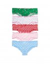 5-Pack Cotton Ruffle Cheeky Panties