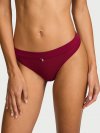 Logo Cotton Bow Charm Thong Panty