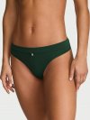 Logo Cotton Bow Charm Thong Panty