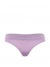 Logo Cotton Bow Charm Thong Panty