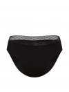 No-Show Mesh-Trim Mid-Rise Bikini Panty