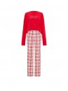 CozyFlannel™ Long Tee-Jama & Scrunchie Set