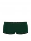 Хлопковые трусики-боксеры (Boyshort Panty) с кружевной отделкой (Lace-Trim)