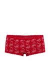 Хлопковые трусики-боксеры (Boyshort Panty) с кружевной отделкой (Lace-Trim)