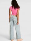 Denim by PINK Baggy Wide-Leg Jeans