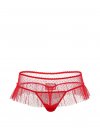 Dot Mesh Skirted Hipster Thong Panty