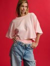 Футболка (Crop Tee) из 100% хлопка свободного кроя (Oversized), укороченная (Crop)