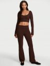 Хлопковые леггинсы (Cotton Foldover Flare Legging) с отворачивающимся поясом и расширением книзу