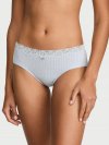 Cotton Pointelle Lace-Trim Cheeky Panty