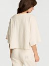 Футболка (Crop Tee) из 100% хлопка свободного кроя (Oversized), укороченная (Crop)